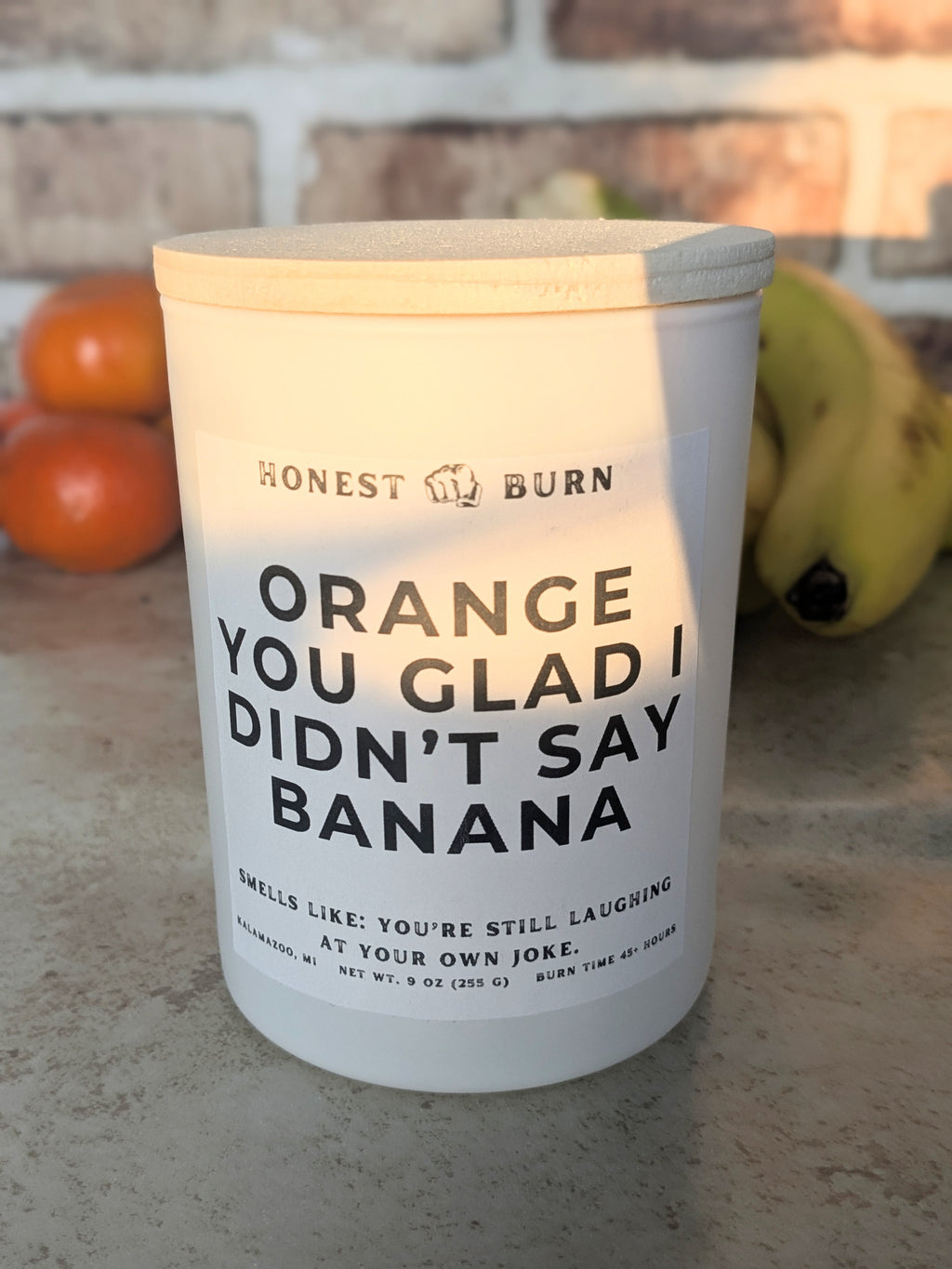 Orange You Glad I Didn't Say Banana - 9oz Soy Candle - Ready to Gift (Box & Card included)