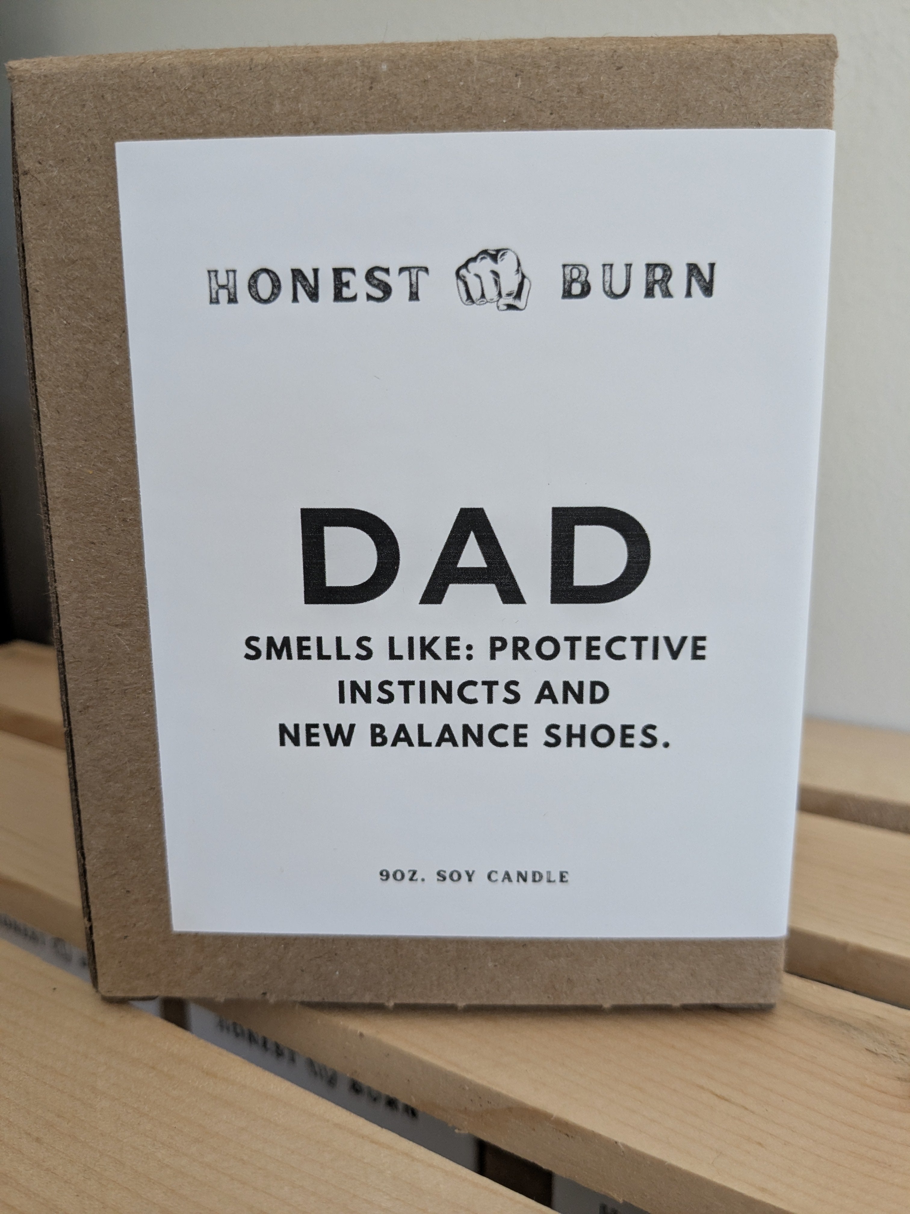 Dad Candle - Protective instincts and New Balance shoes - father's day gift
