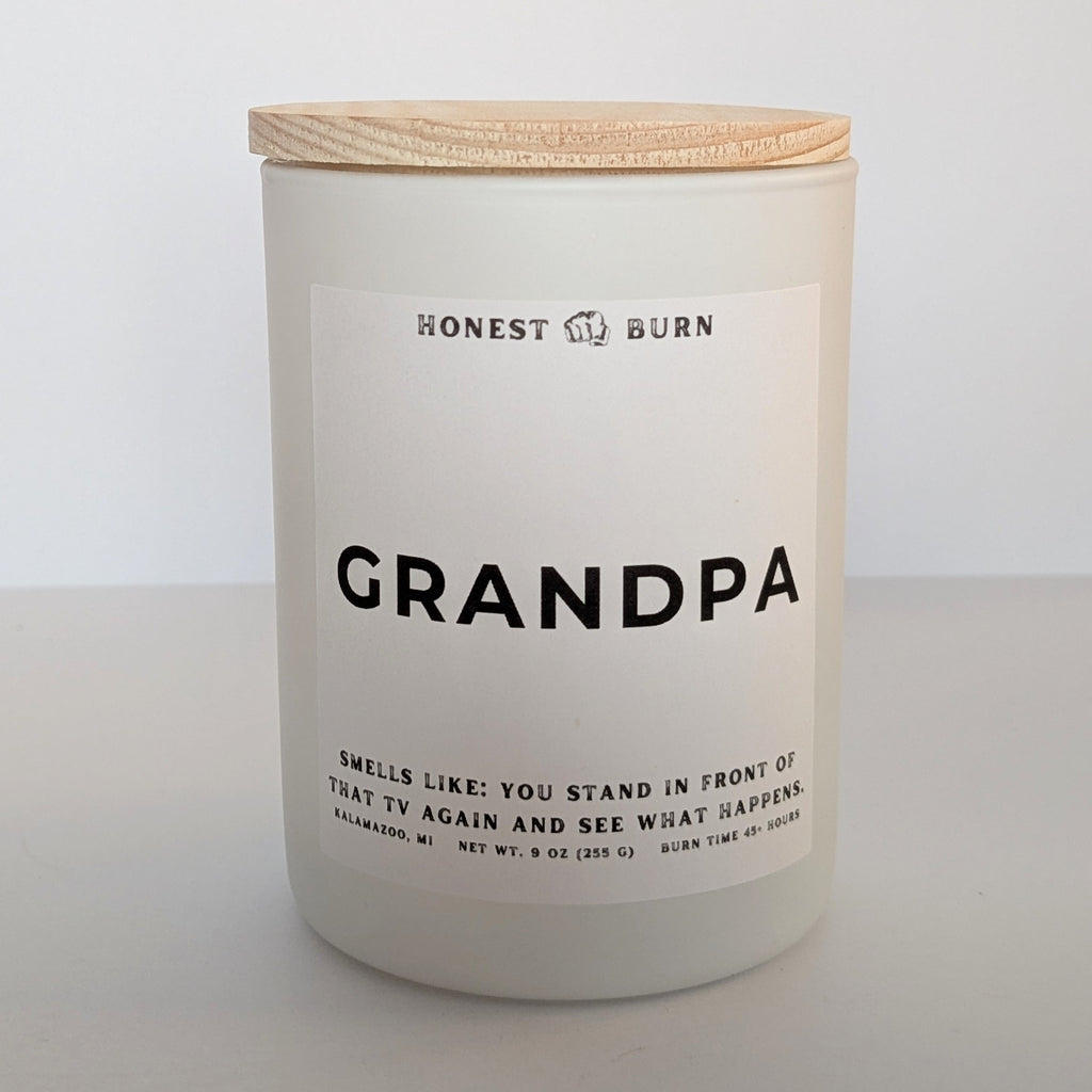 Grandpa - 9oz Soy Candle - Ready to Gift (Box & Card Included)