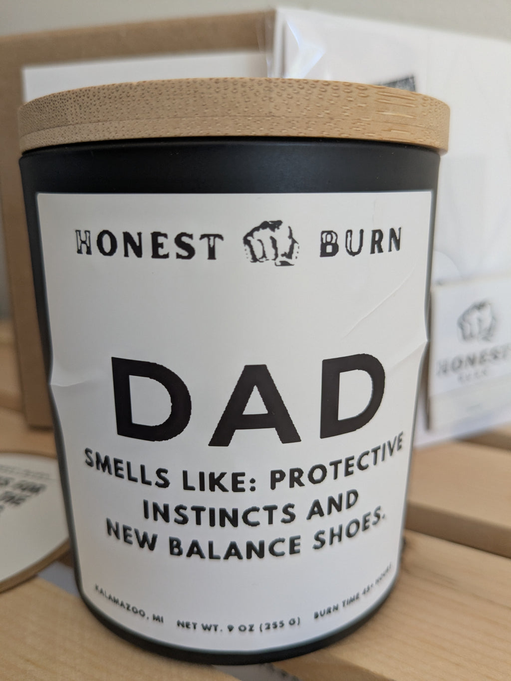 Dad Candle - Protective instincts and New Balance shoes - father's day gift