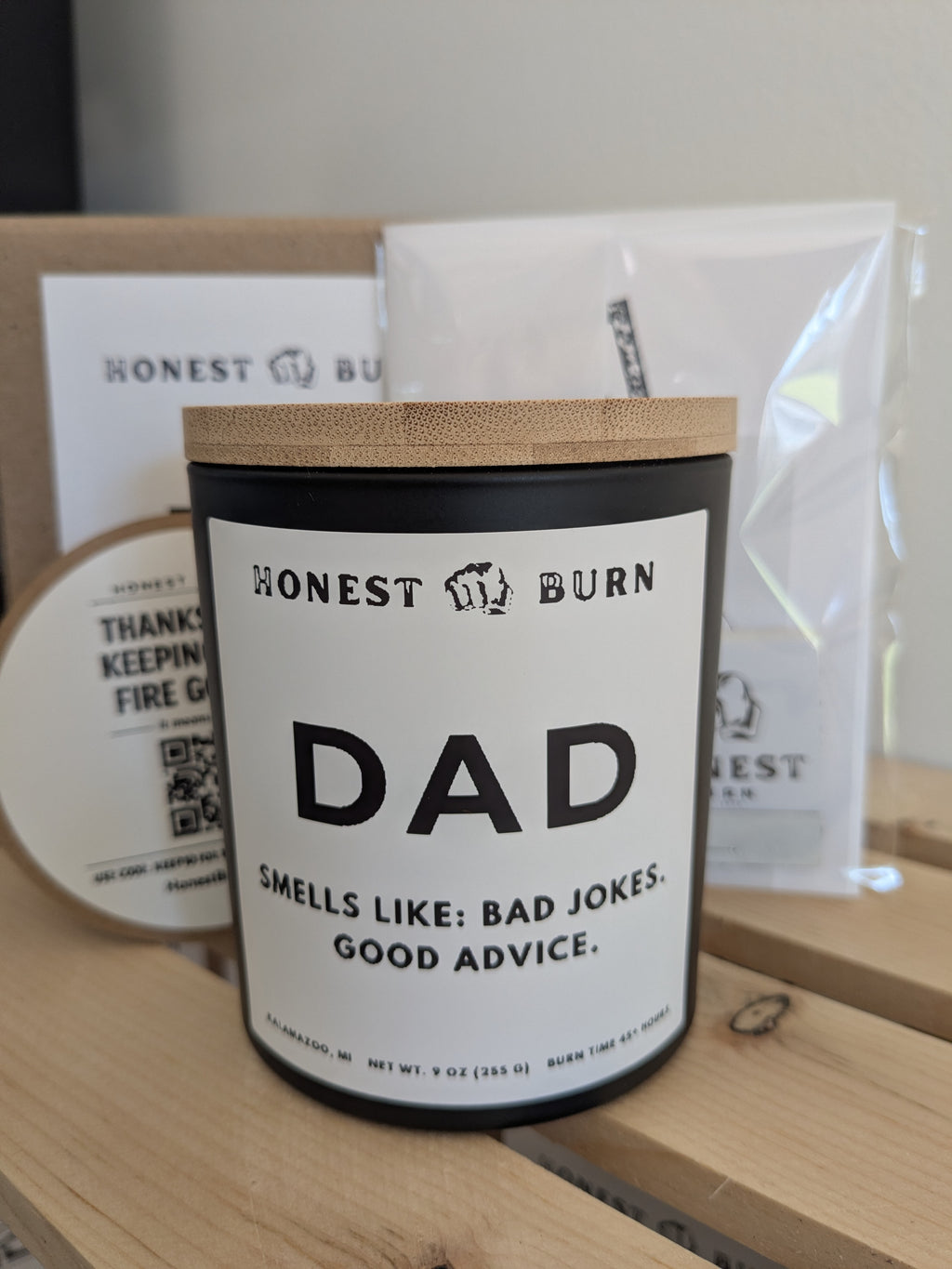 Dad Candle - Bad Jokes. Good Advice. Father's Day gift