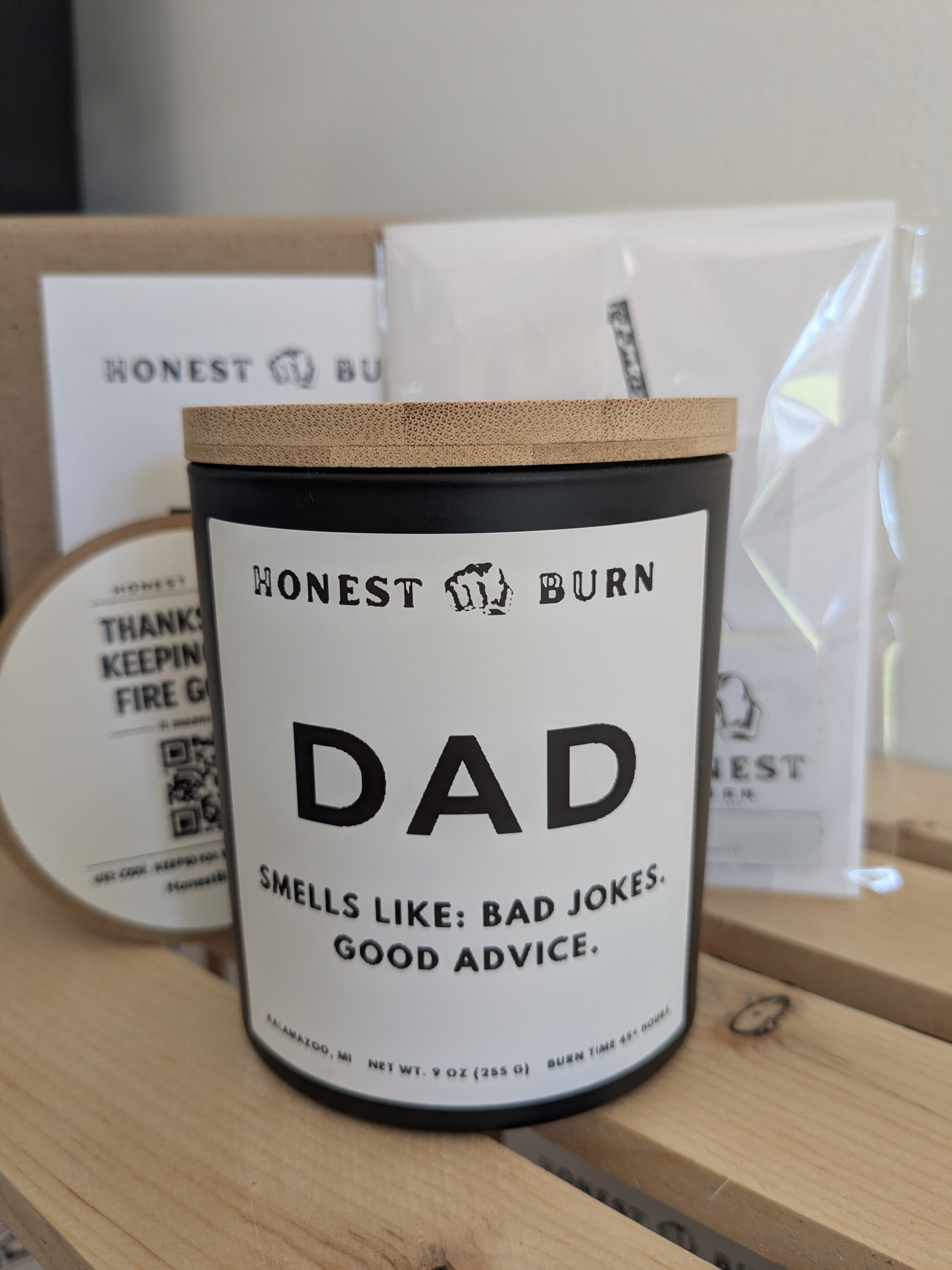 Dad Candle - Bad Jokes. Good Advice. Father's Day gift