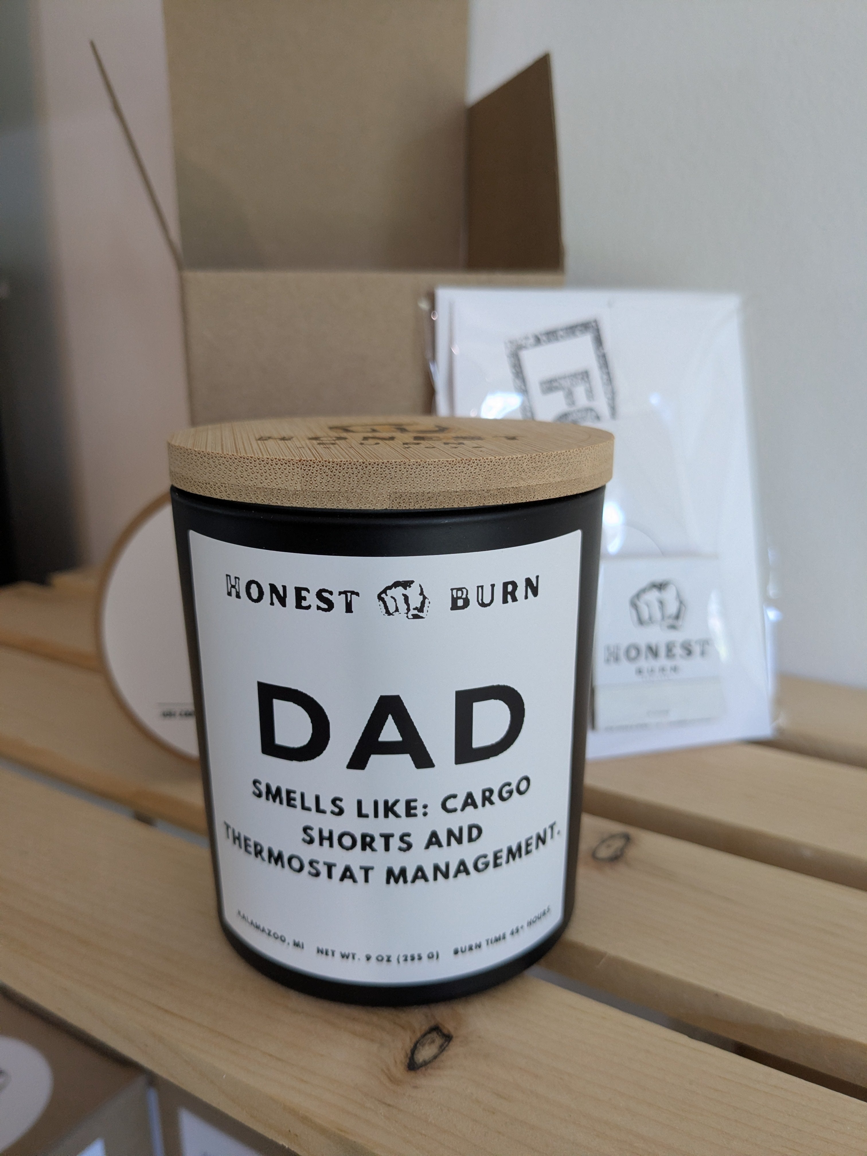 Dad: cargo shorts and thermostat management - Father's Day gift