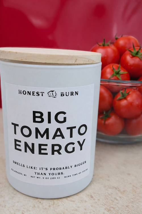 Big Tomato Energy - 9oz Soy Candle - Ready to Gift (Box & Card Included)