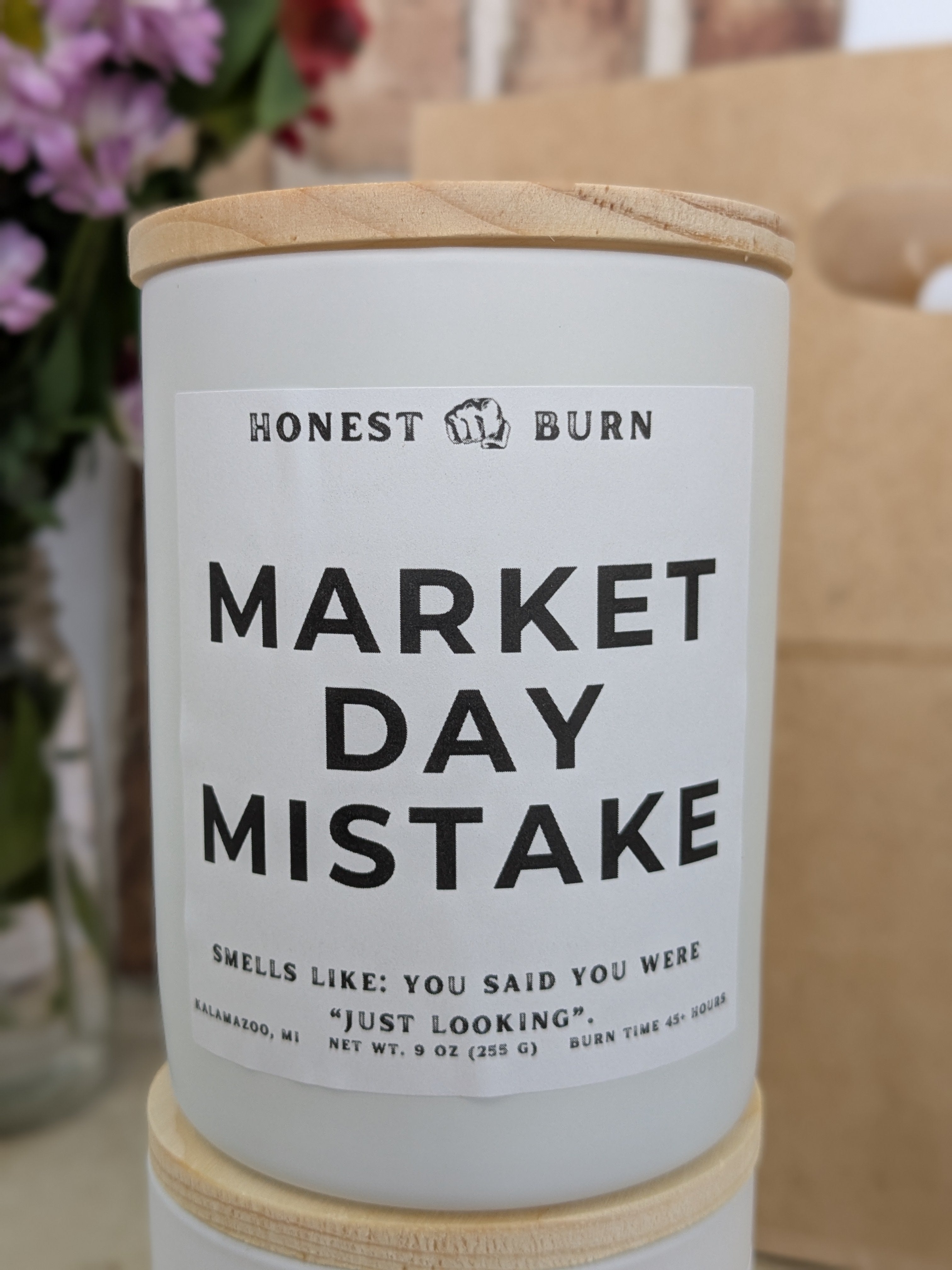 Market Day Mistake - 9oz Soy Candle - Ready to Gift (Box & Card Included)