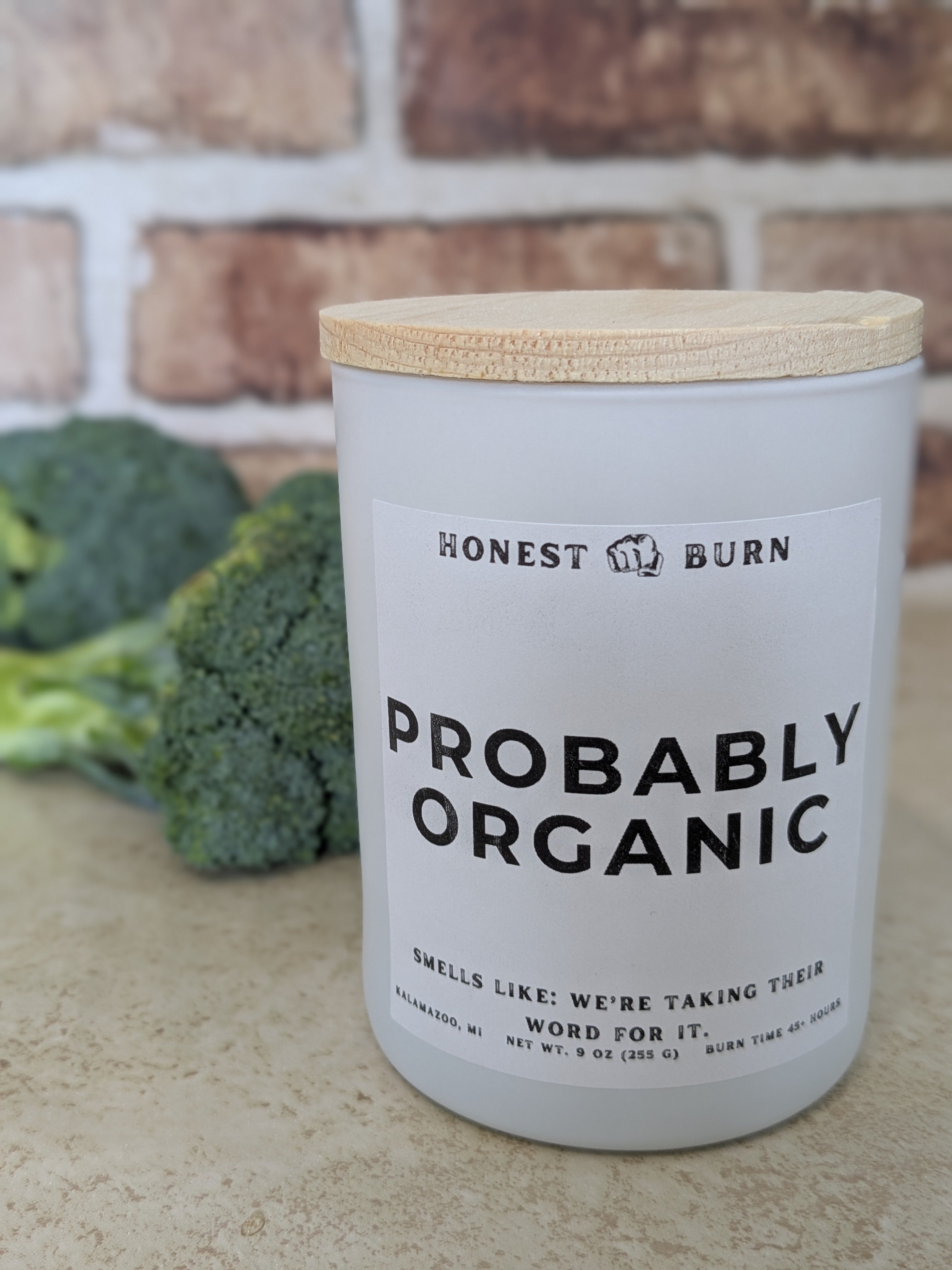 Probably Organic - 9oz Soy Candle - Ready to Gift (Box & Card Included)