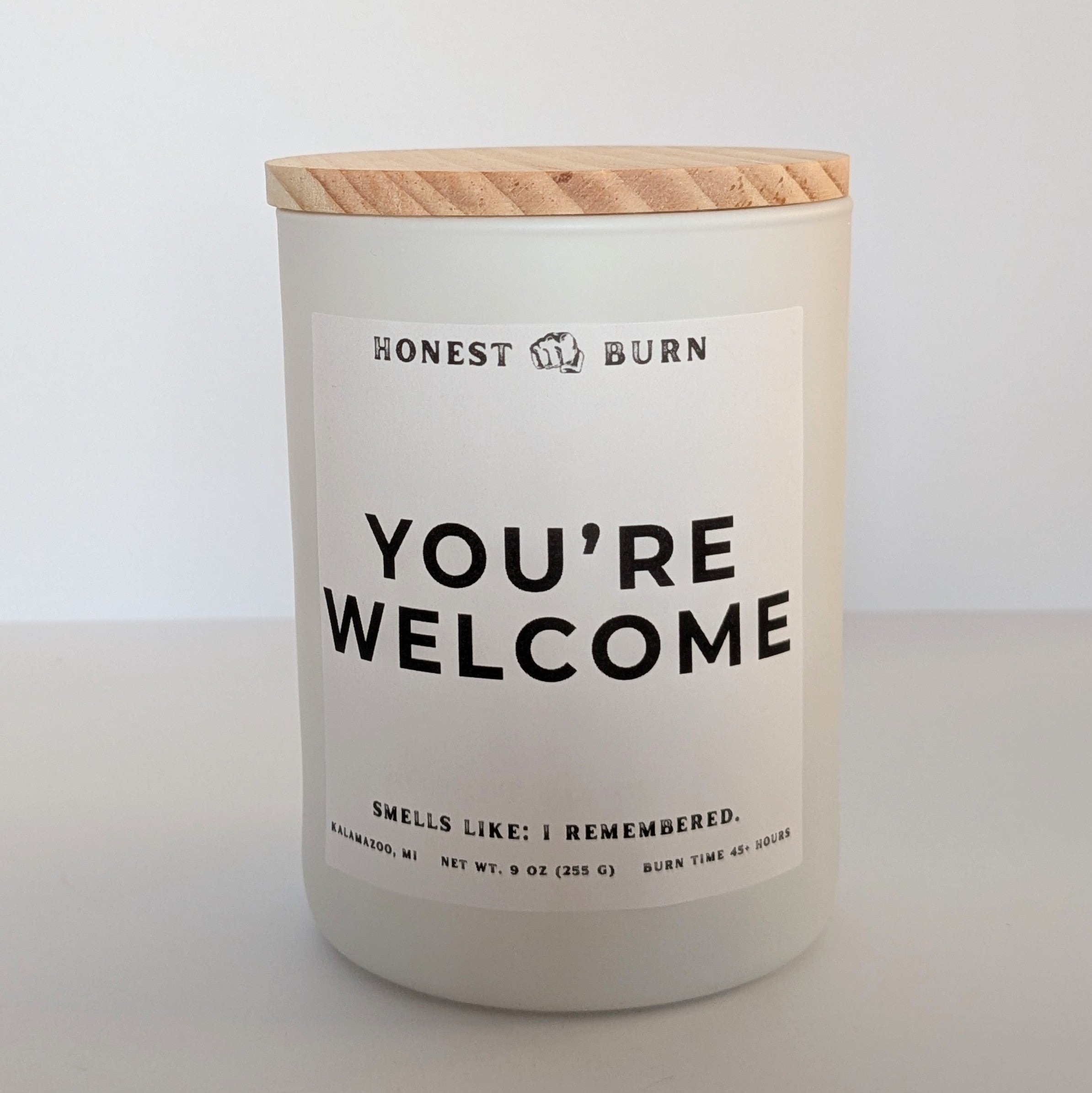 You're Welcome - 9oz Soy Candle - Ready to Gift (Box & Card Included)