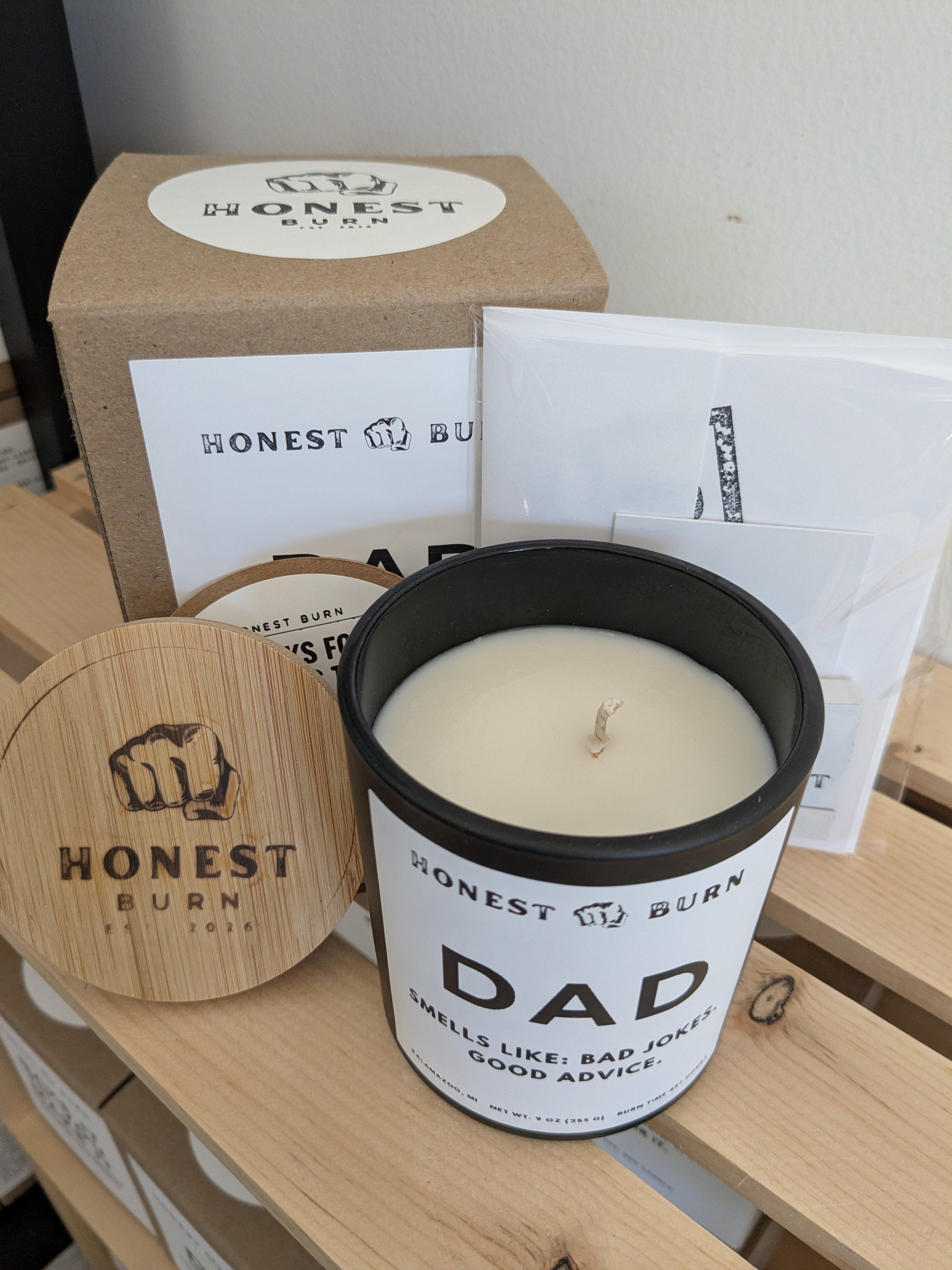 Dad Candle - Bad Jokes. Good Advice. Father's Day gift