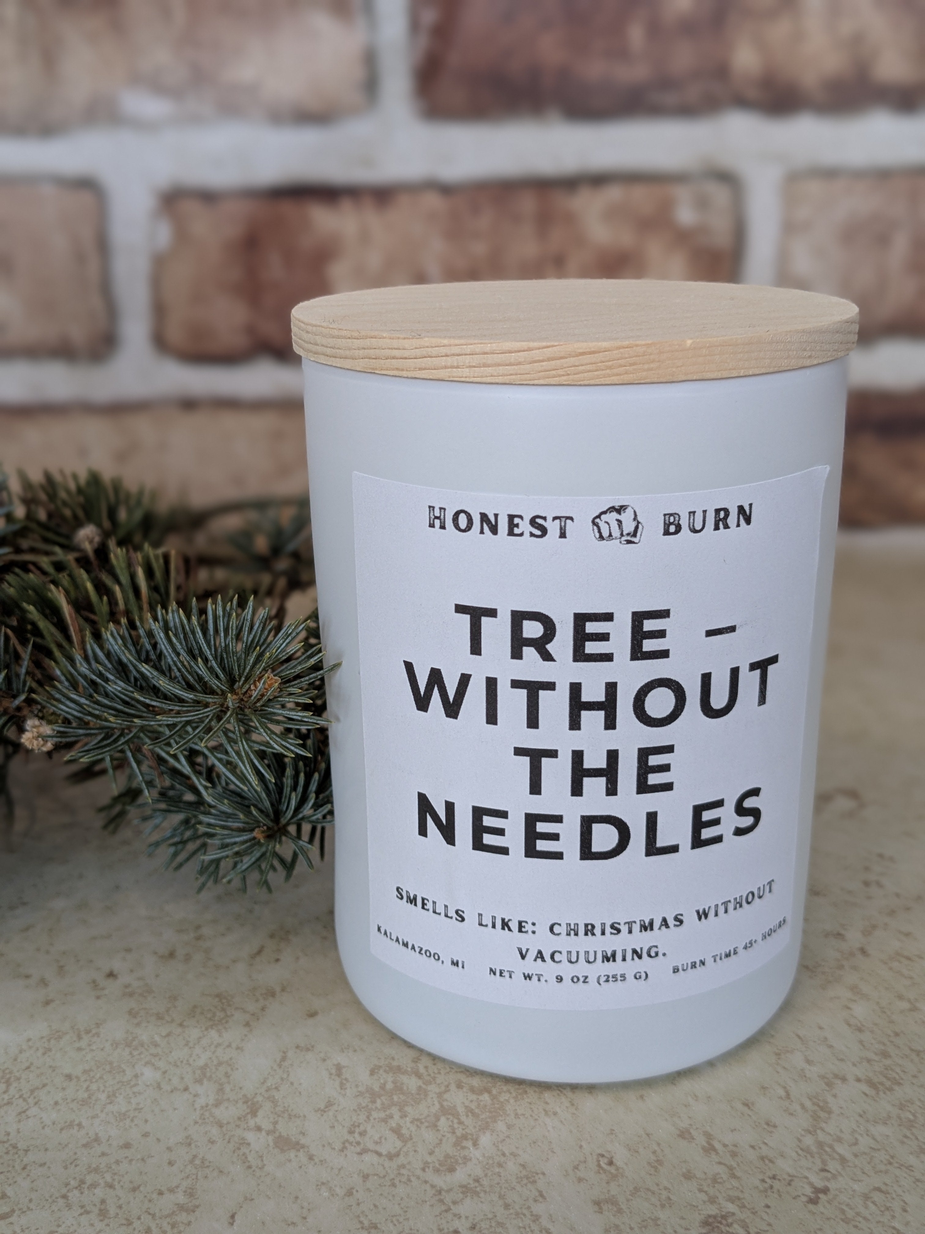 Tree- Without The Needles - 9oz Soy Candle - Ready to Gift (Box & Card Included)