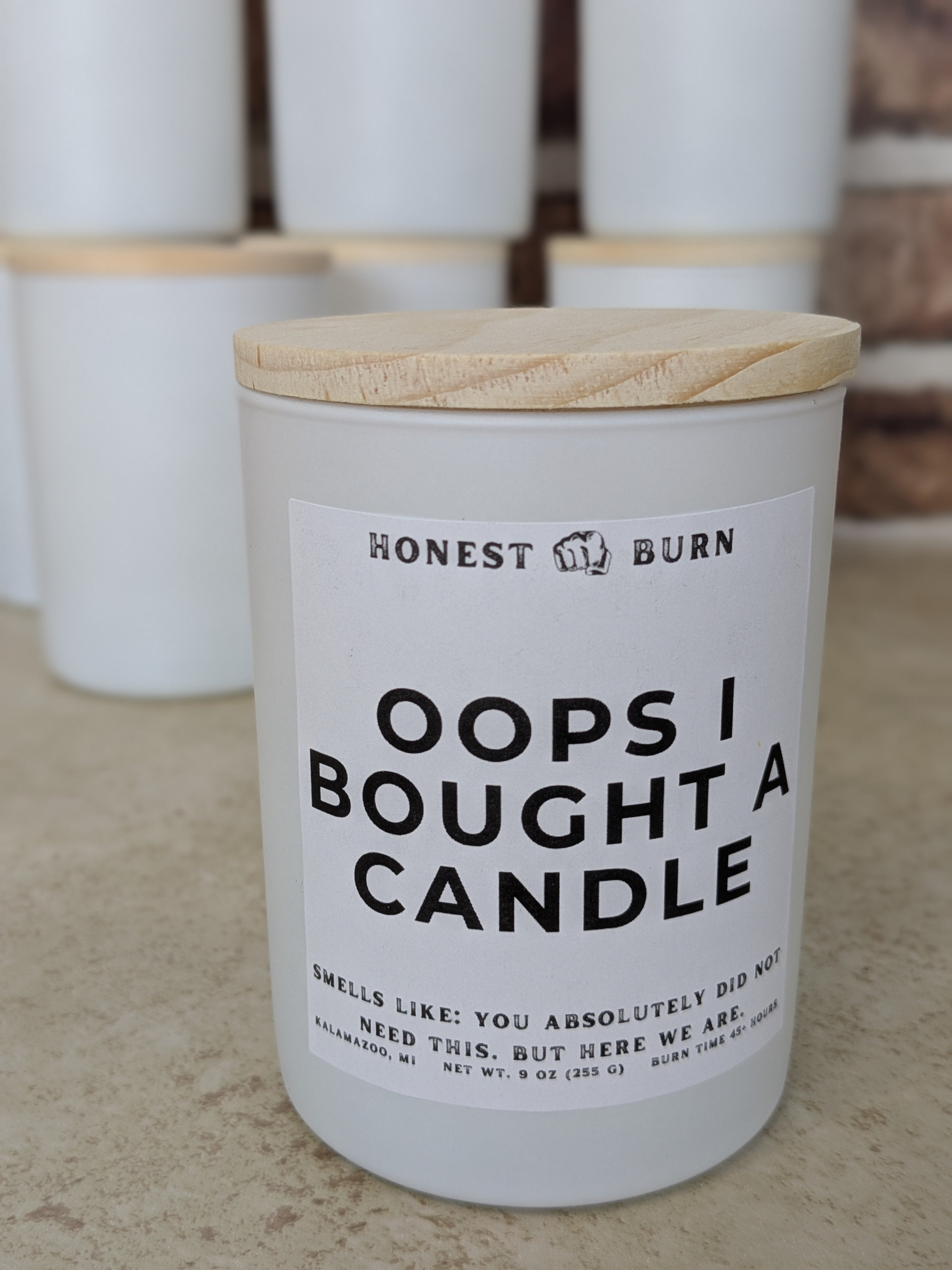 Oops I Bought a Candle - 9oz Soy Candle - Ready to Gift (Box & Card Included)