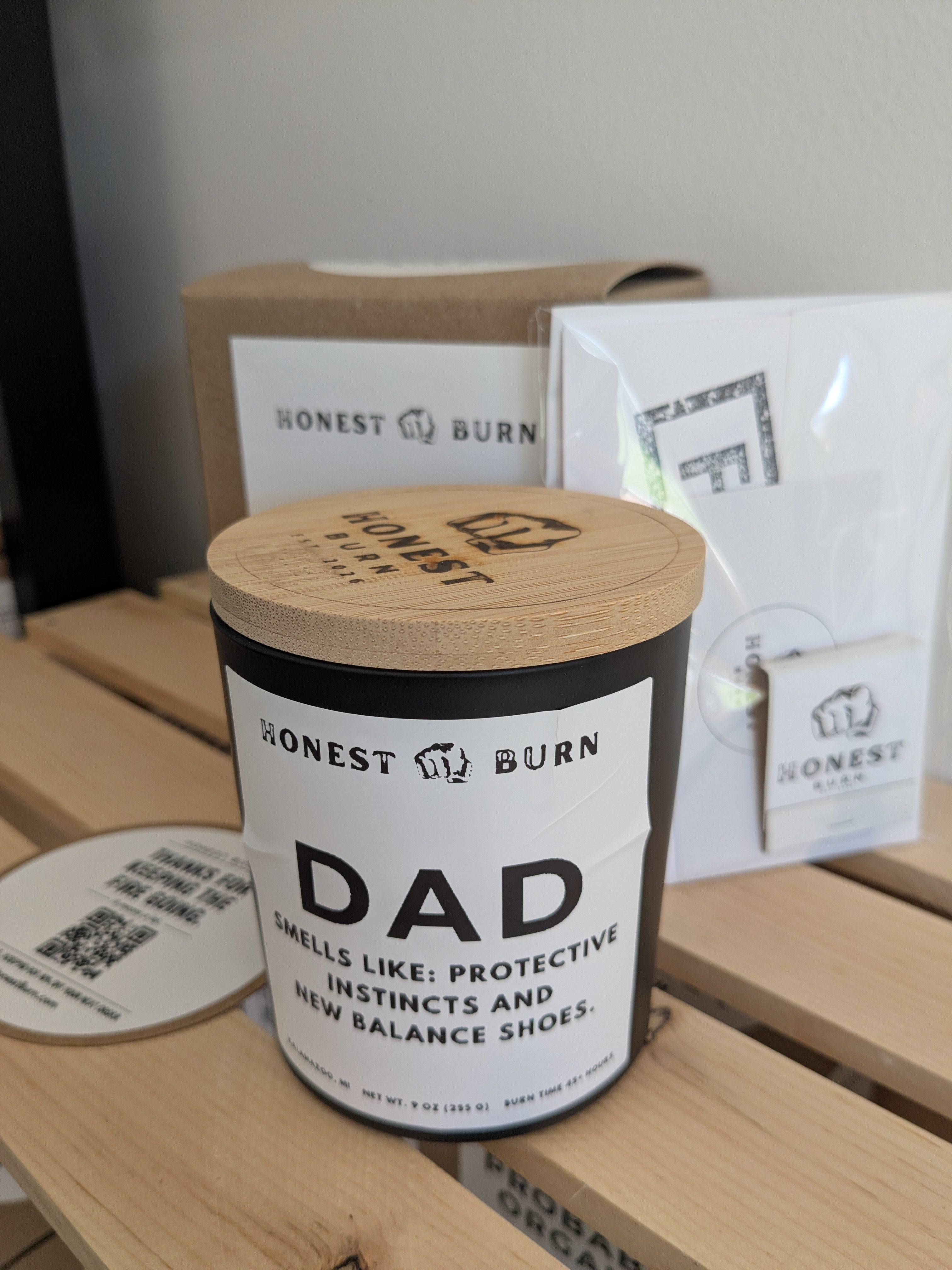 Dad Candle - Protective instincts and New Balance shoes - father's day gift