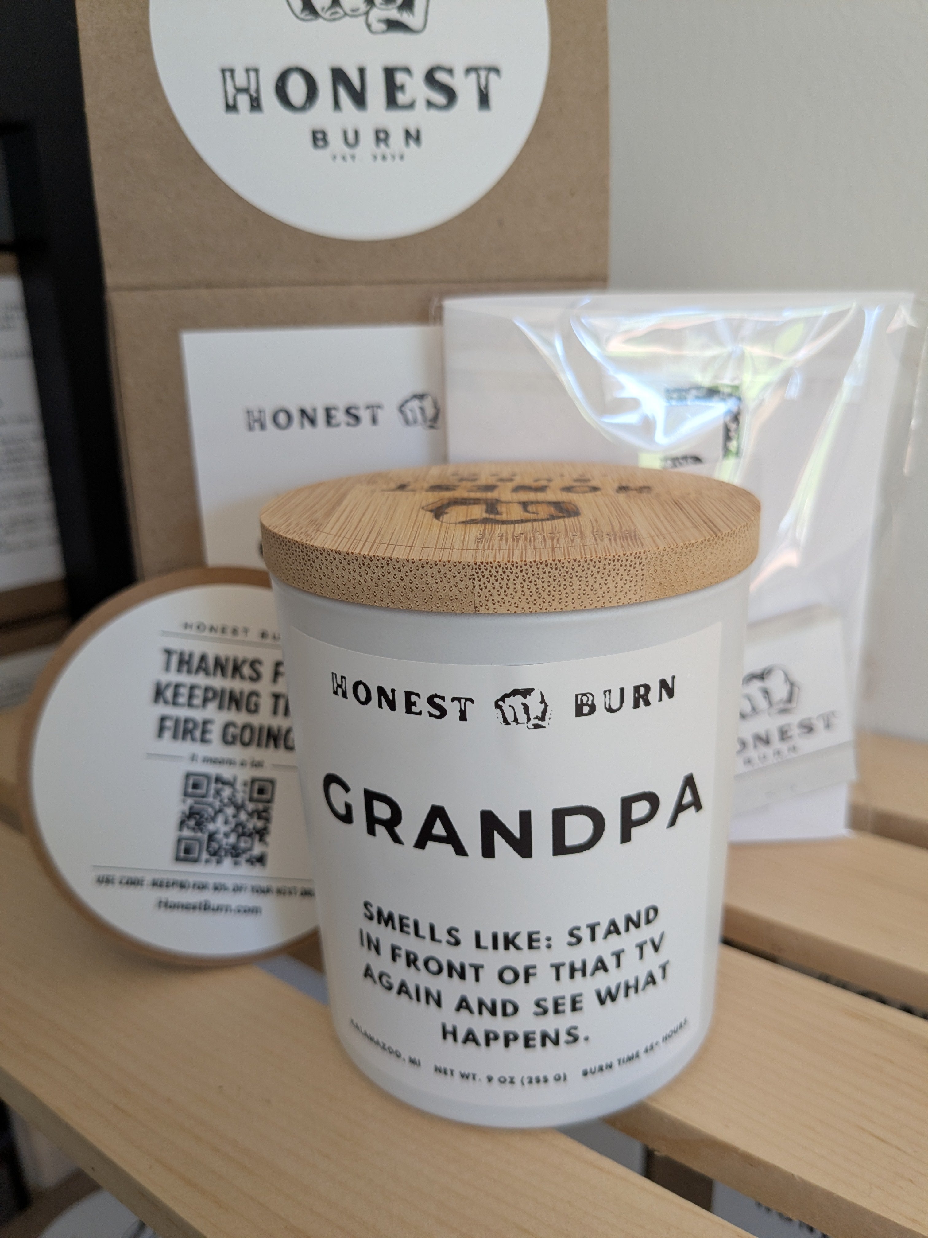 Grandpa candle - father's day gift