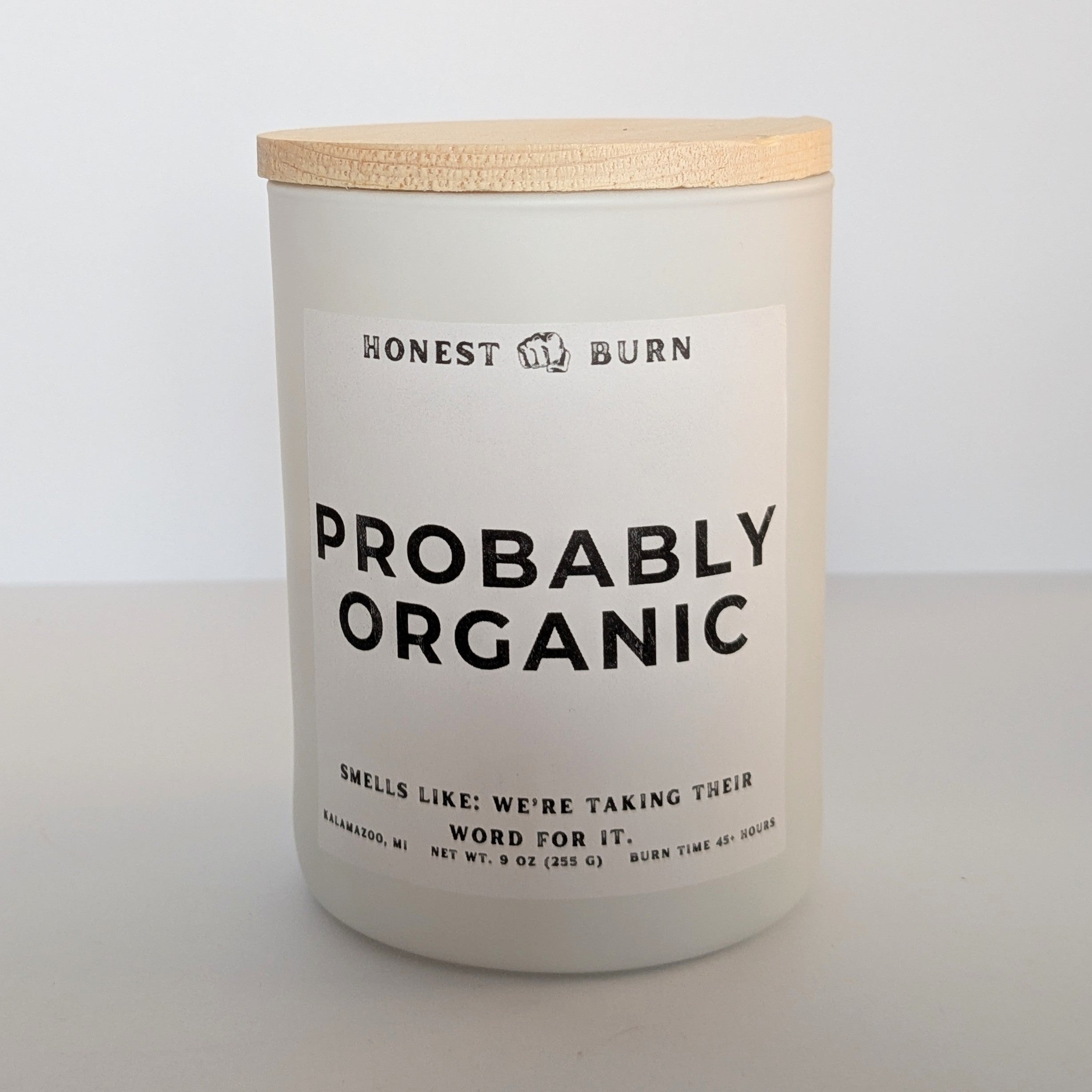 Probably Organic - 9oz Soy Candle - Ready to Gift (Box & Card Included)