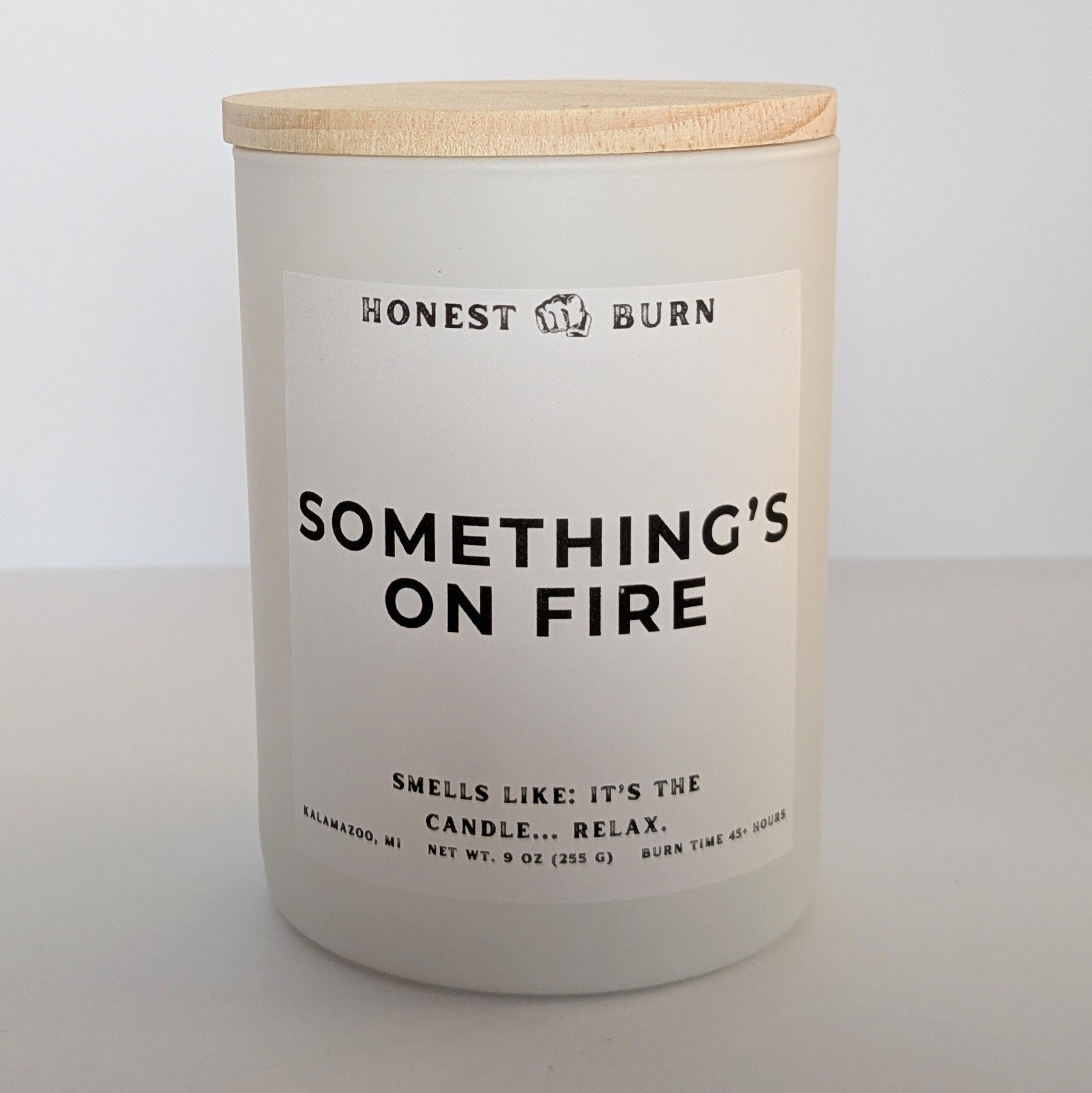 Something's on Fire - 9oz Soy Candle - Ready to Gift (Box & Card Included)