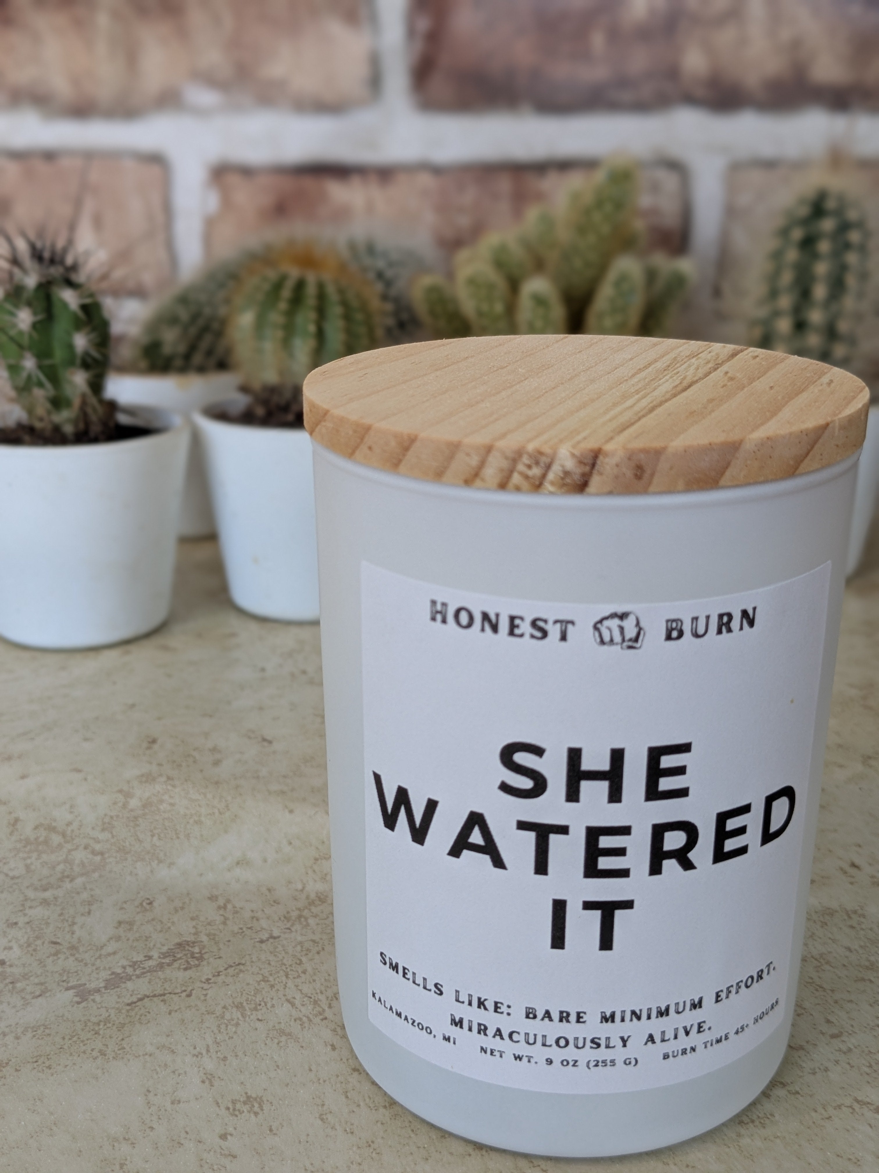 She Watered It - 9oz Soy Candle - Ready to Gift (Box & Card Included)