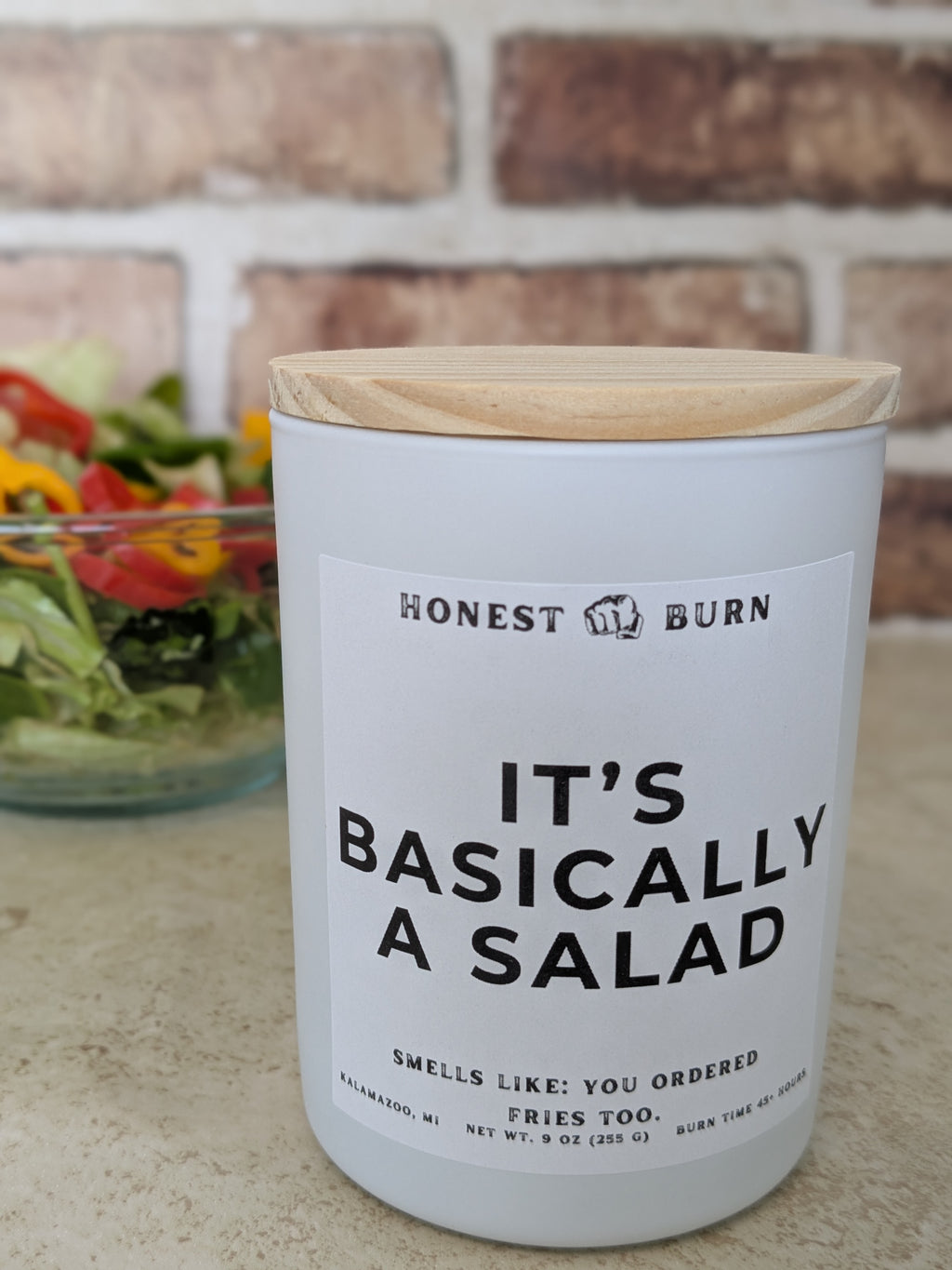 It's Basically a Salad - 9oz Soy Candle - Ready to Gift (Box & Card Included)