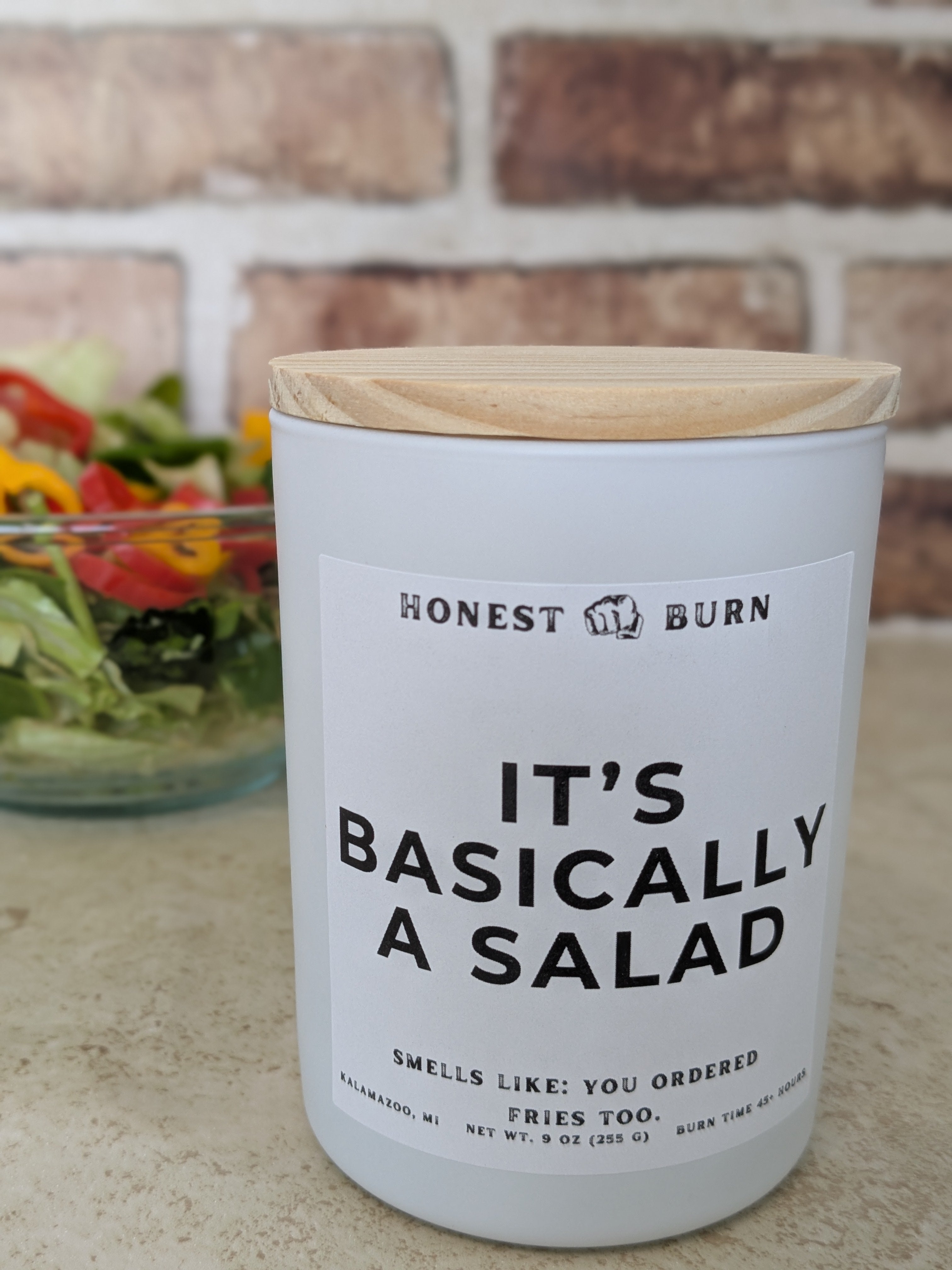 It's Basically a Salad - 9oz Soy Candle - Ready to Gift (Box & Card Included)