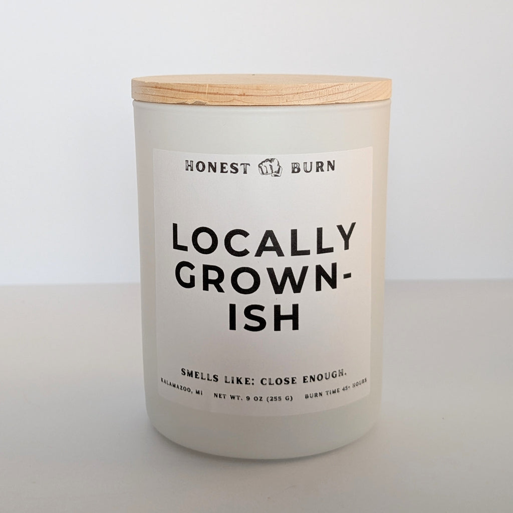 Locally Grown-ish - 9oz. Soy Candle - Ready to Gift (Box & Card Included)