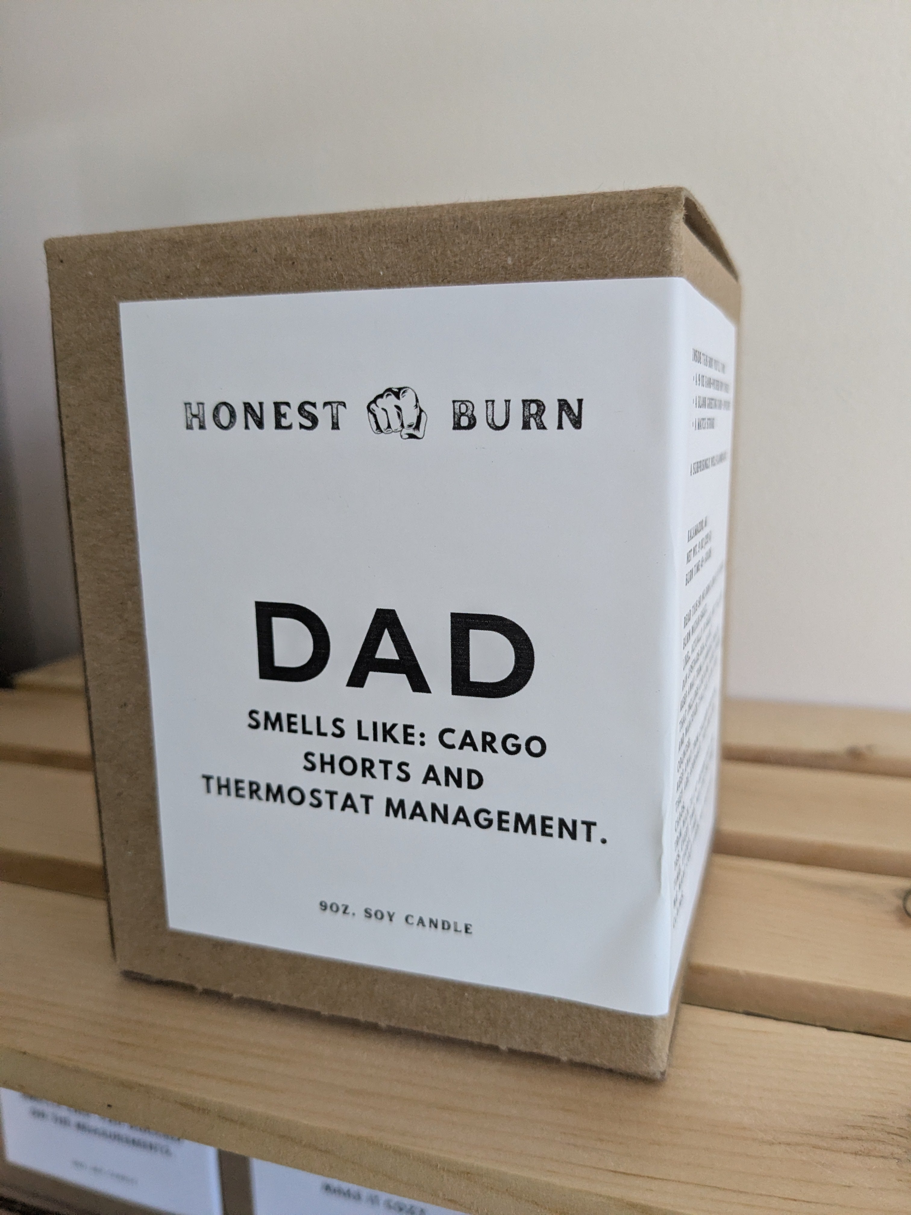 Dad: cargo shorts and thermostat management - Father's Day gift
