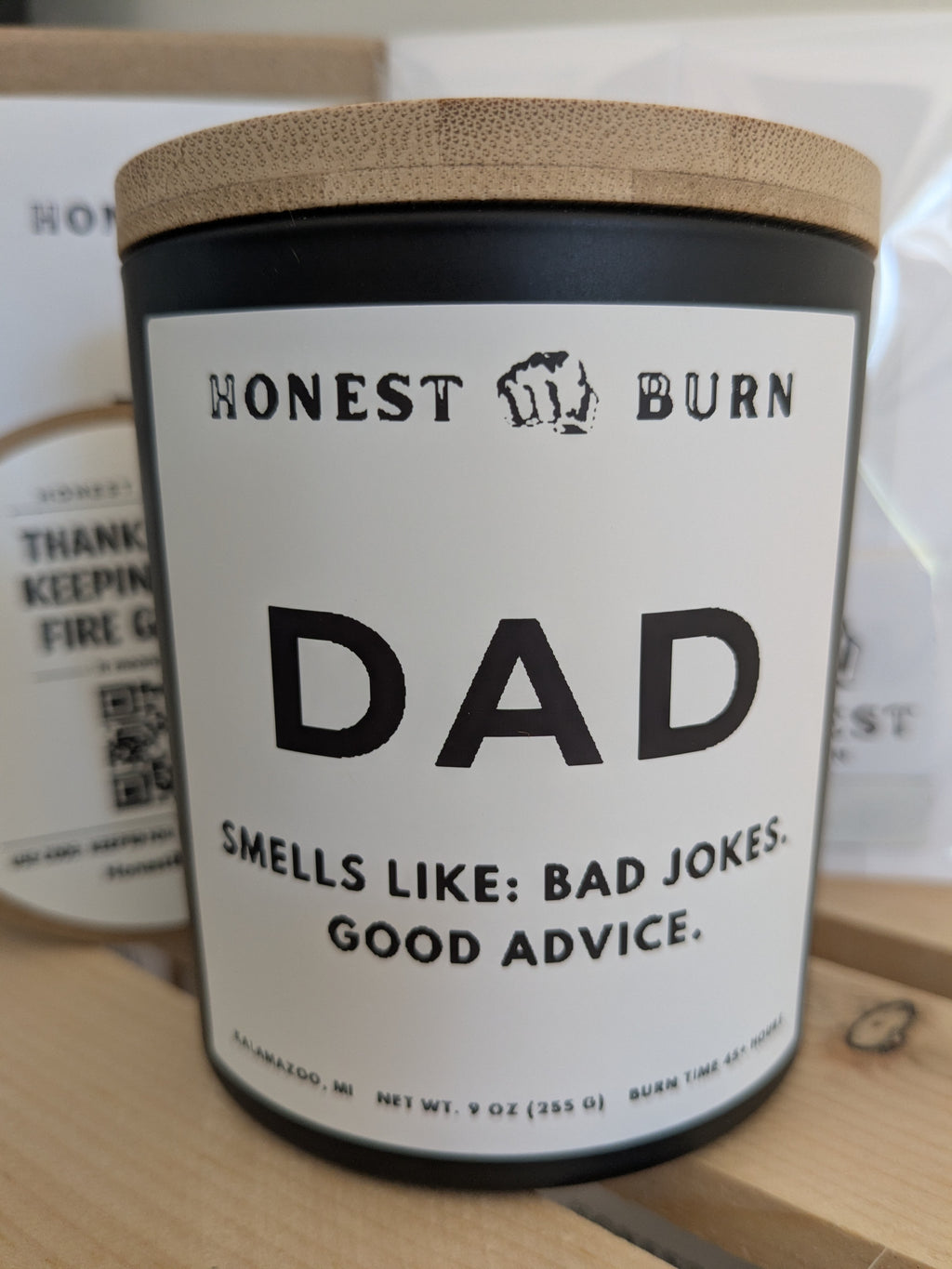 Dad Candle - Bad Jokes. Good Advice. Father's Day gift