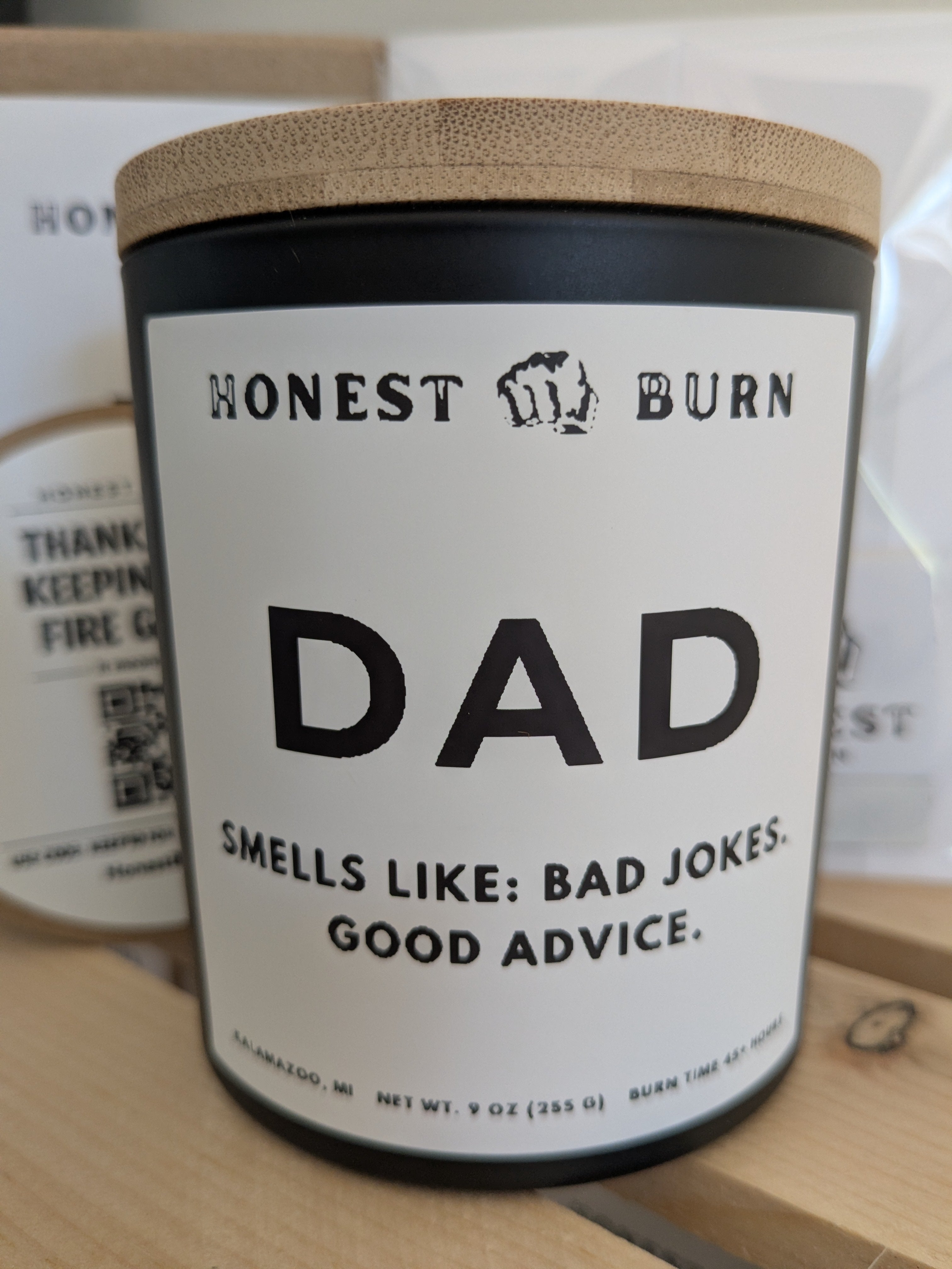 Dad Candle - Bad Jokes. Good Advice. Father's Day gift