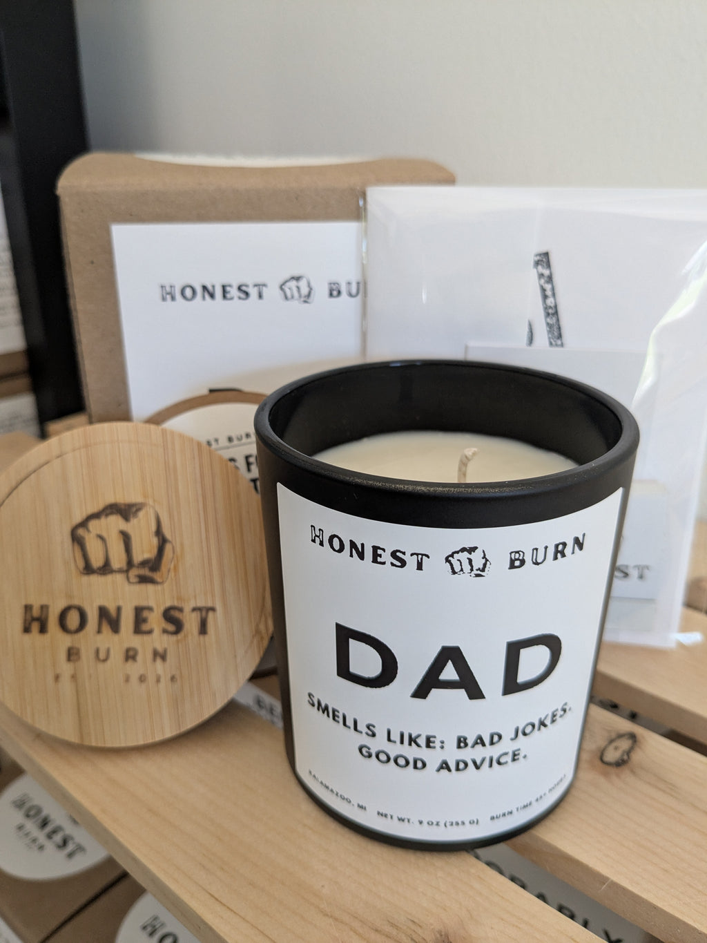 Dad Candle - Bad Jokes. Good Advice. Father's Day gift