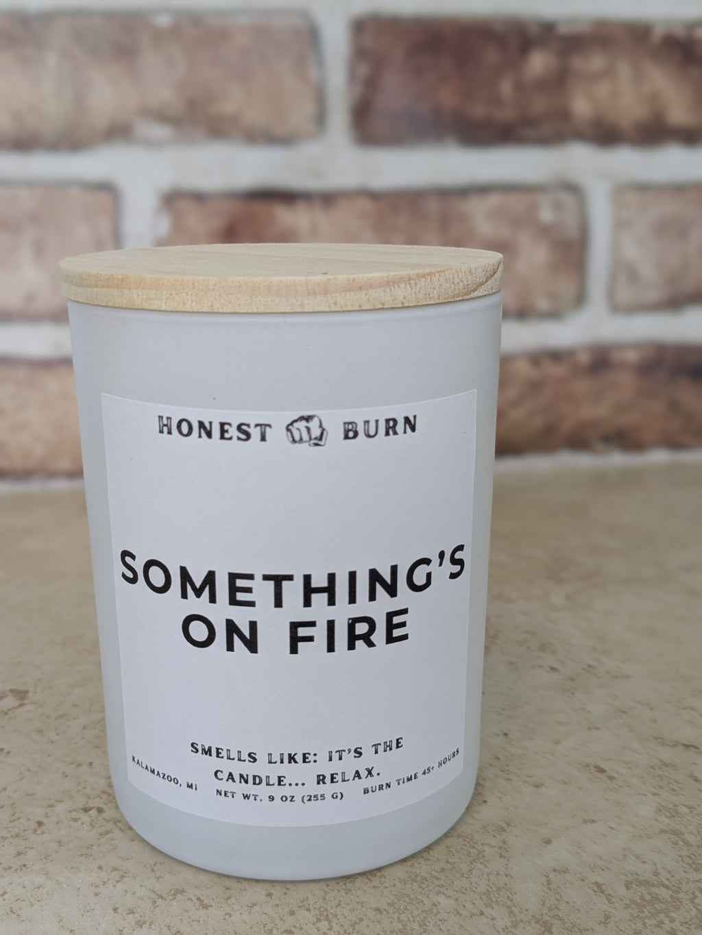 Something's on Fire - 9oz Soy Candle - Ready to Gift (Box & Card Included)