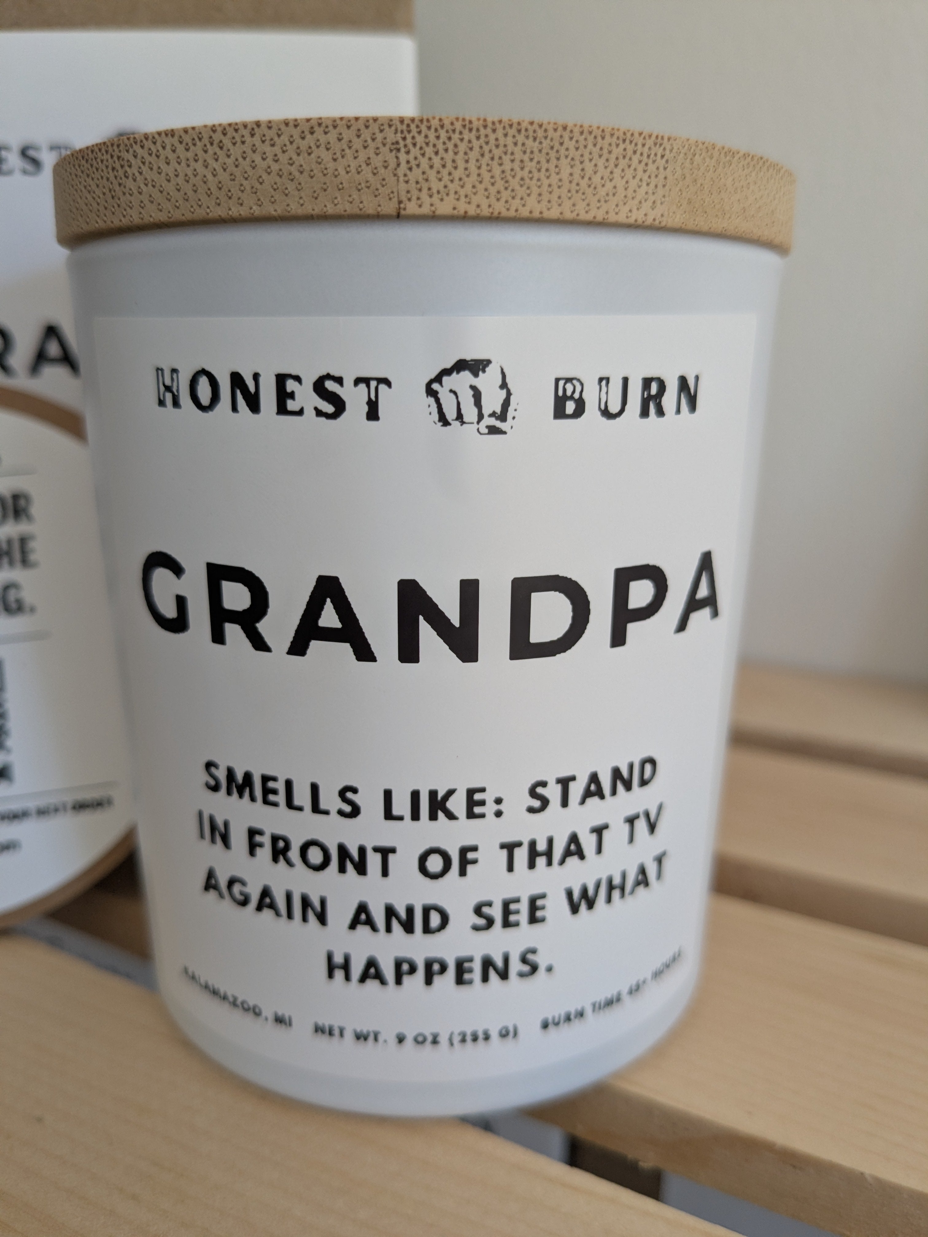 Grandpa candle - father's day gift