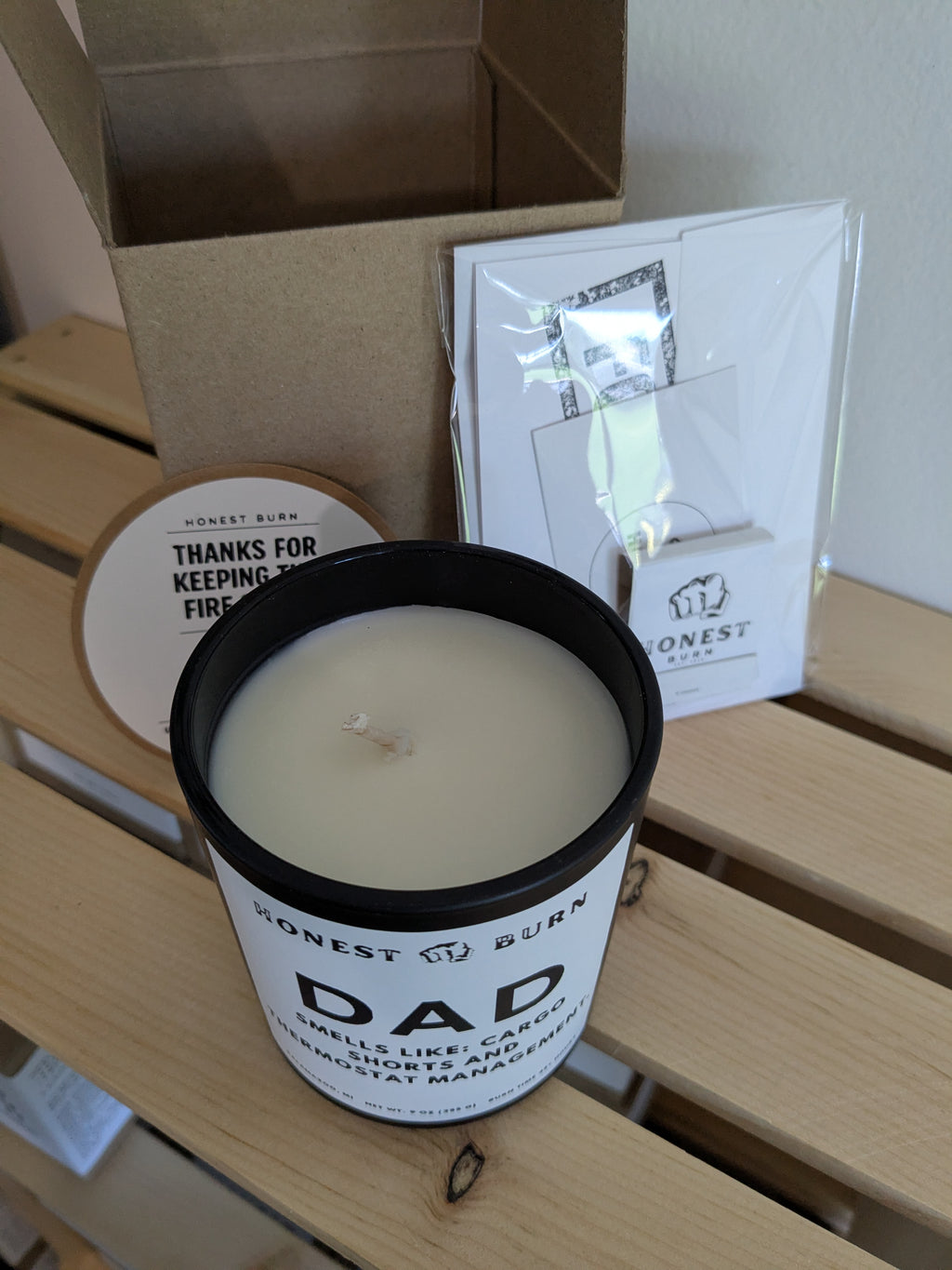 Dad: cargo shorts and thermostat management - Father's Day gift