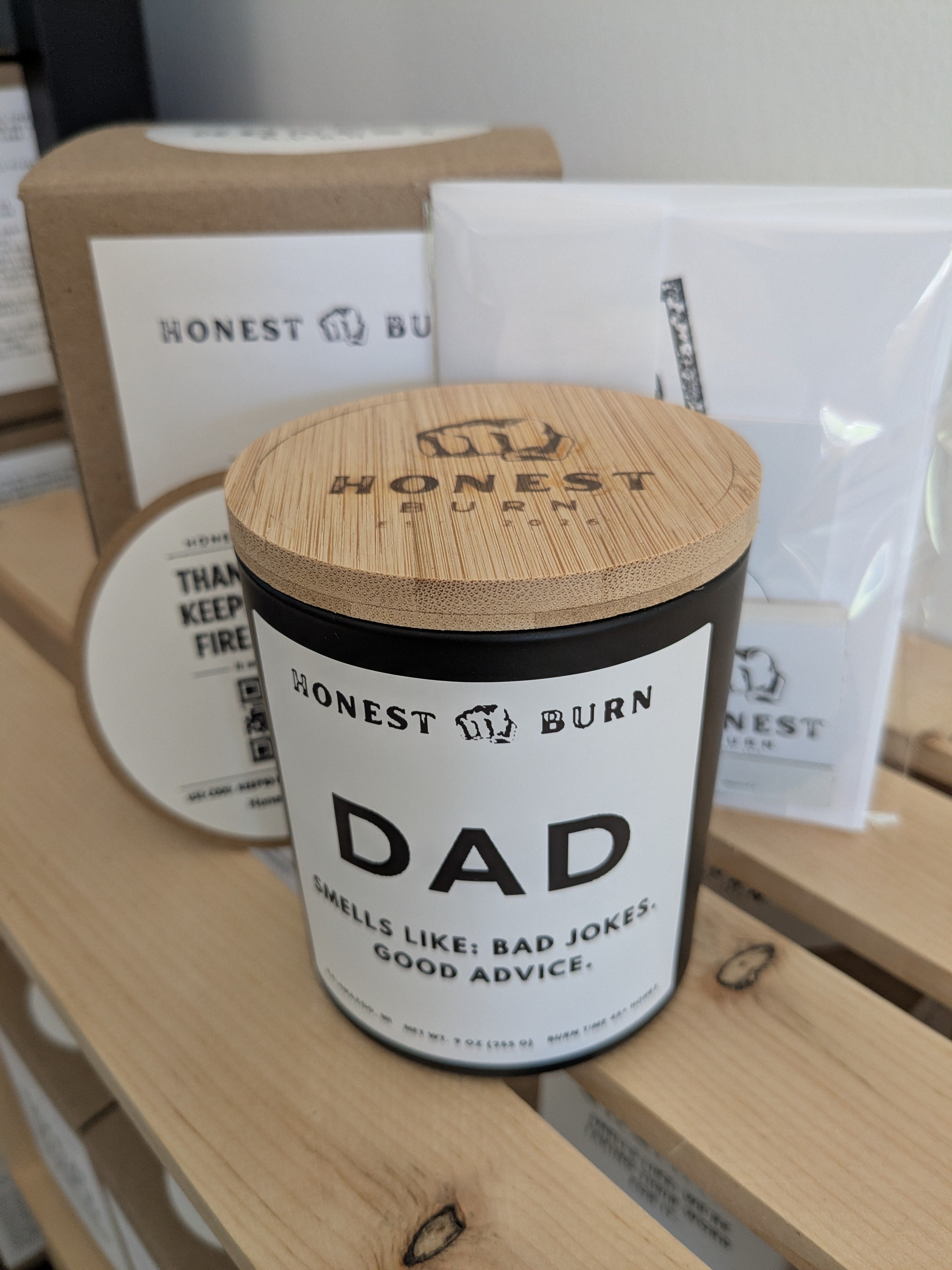 Dad Candle - Bad Jokes. Good Advice. Father's Day gift