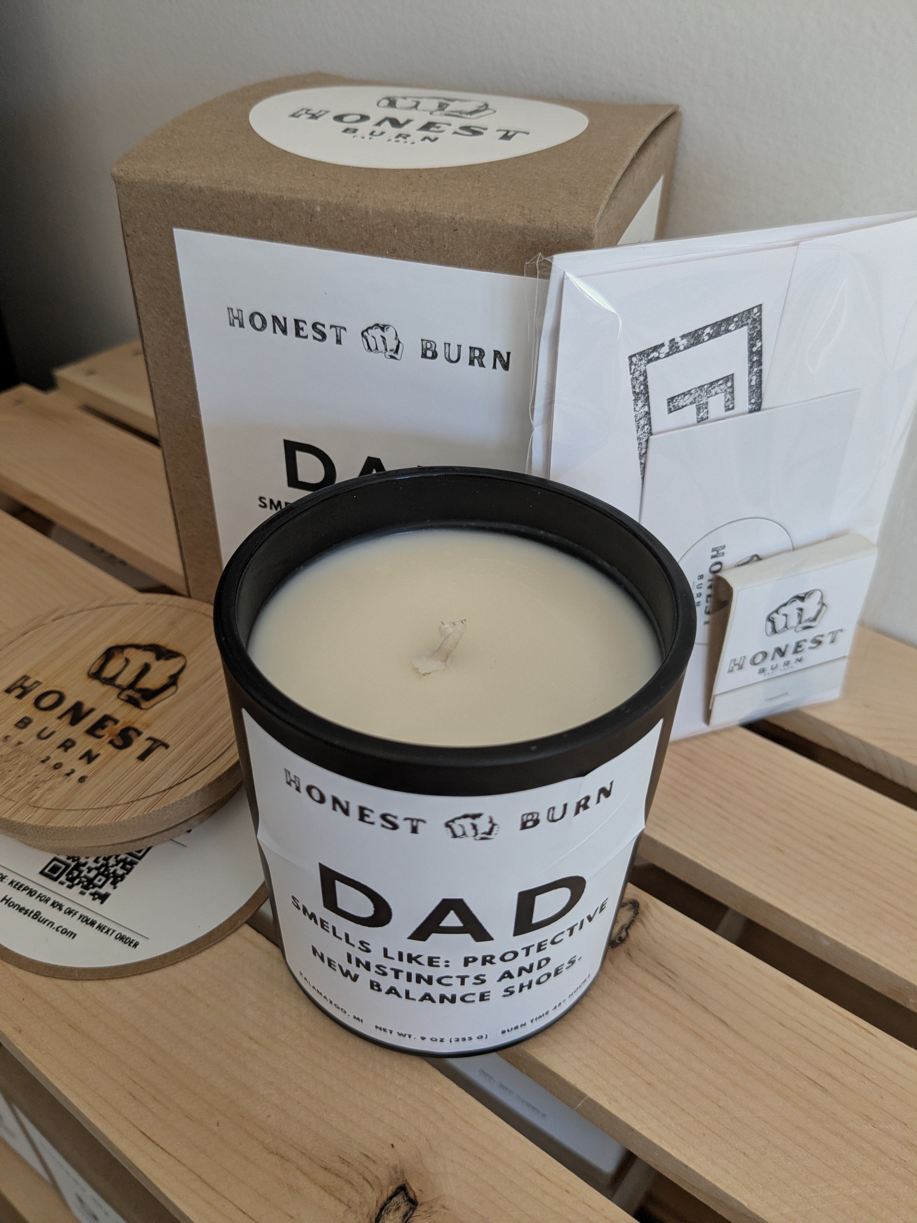 Dad Candle - Protective instincts and New Balance shoes - father's day gift