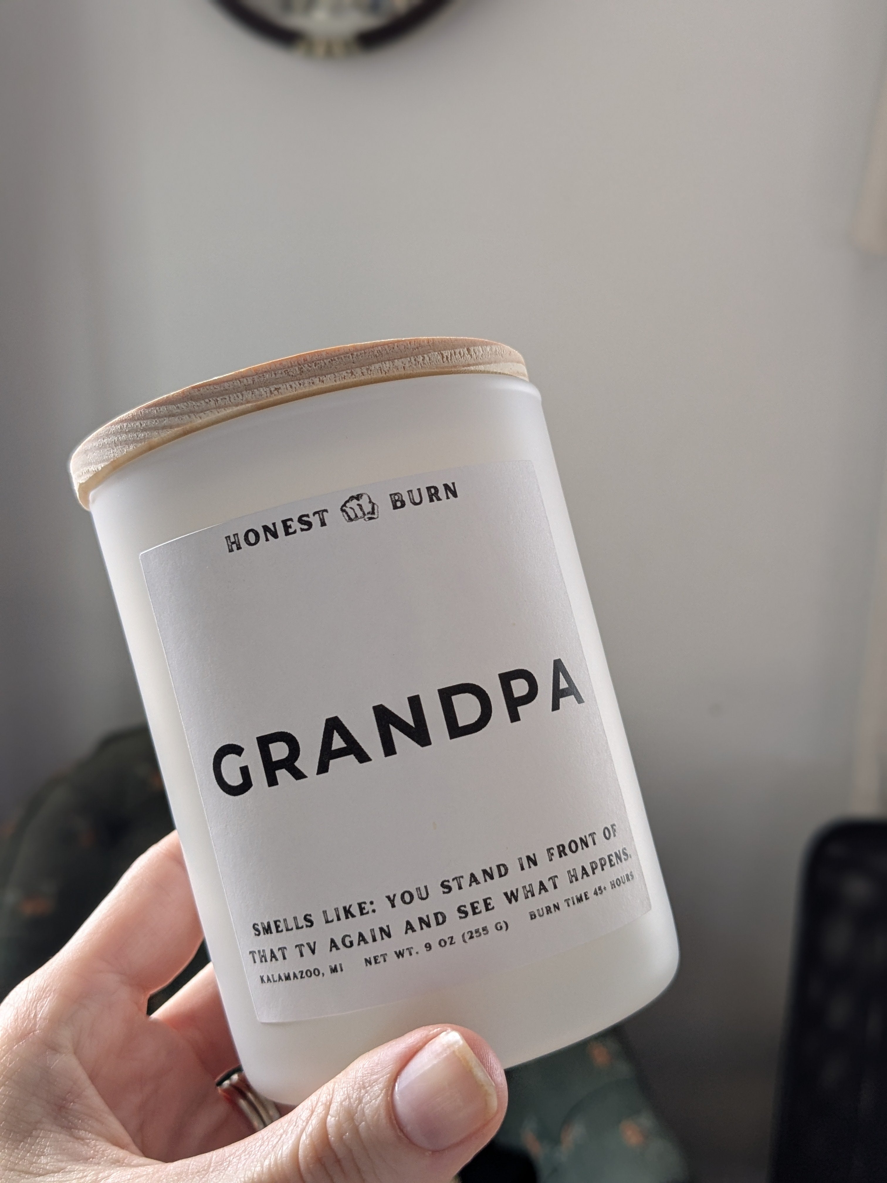 Grandpa - 9oz Soy Candle - Ready to Gift (Box & Card Included)