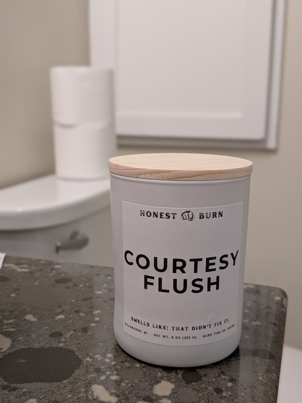 Courtesy Flush - 9oz Soy Candle - Ready to Gift (Box & Card Included)