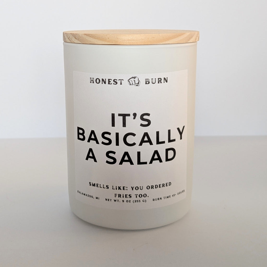 It's Basically a Salad - 9oz Soy Candle - Ready to Gift (Box & Card Included)